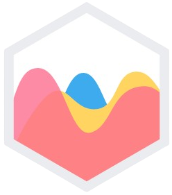 Chart.js programming language and technology logo