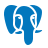 PostgreSQL programming language and technology logo