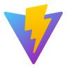 Vite programming language and technology logo